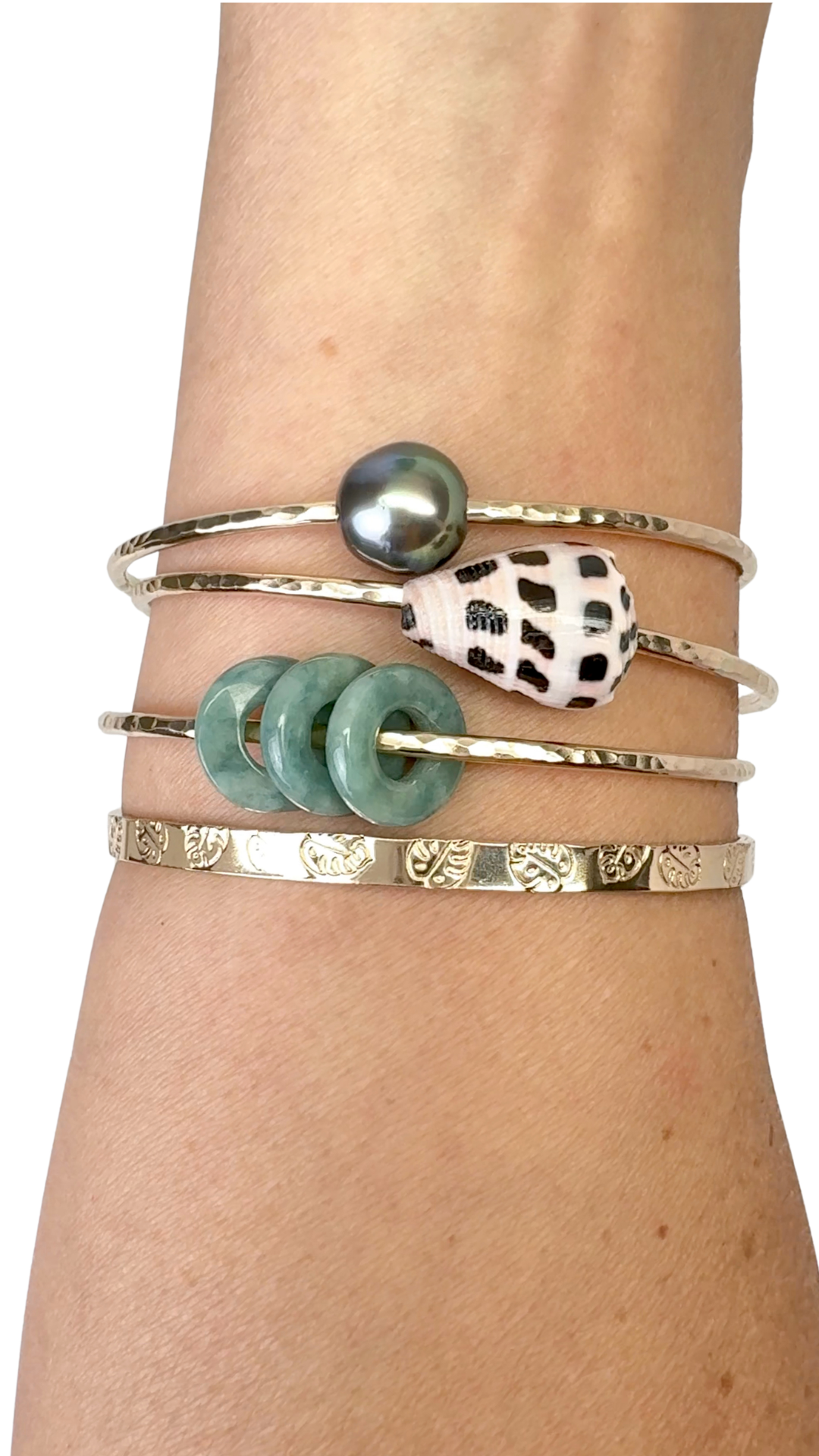 7.75” 14k GF Bangles – Aloha Bangles