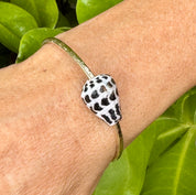 Hebrew Cone Shell Bangle Bracelet