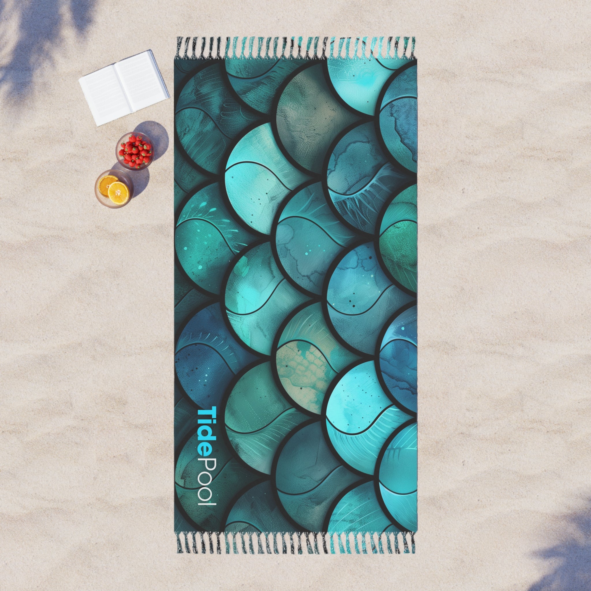 Boho Beach Towel - Aurora Ripple