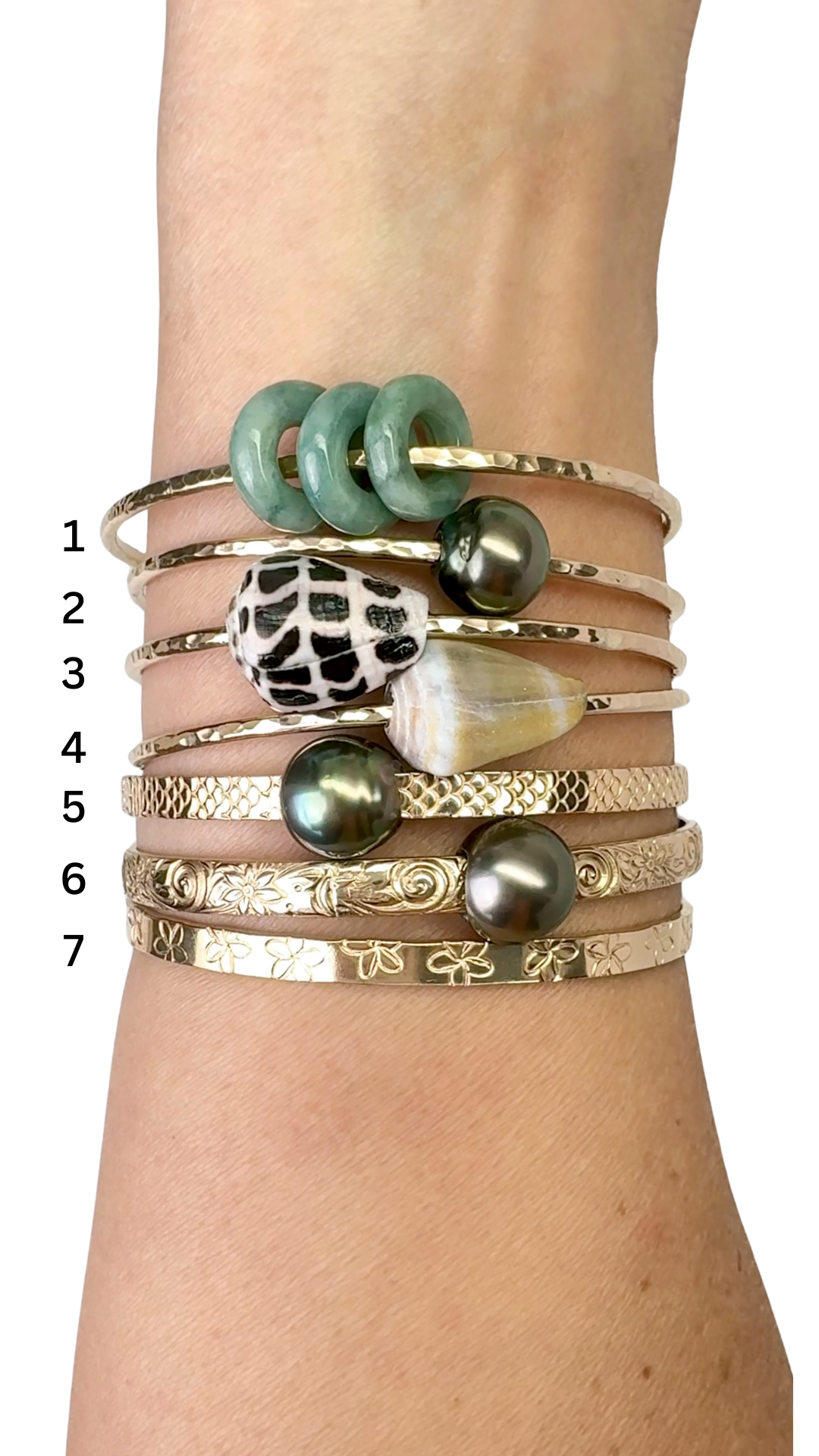 7.25” 14k GF Bangles