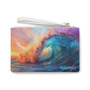 Coastal Clutch Bag - Sunset Beach