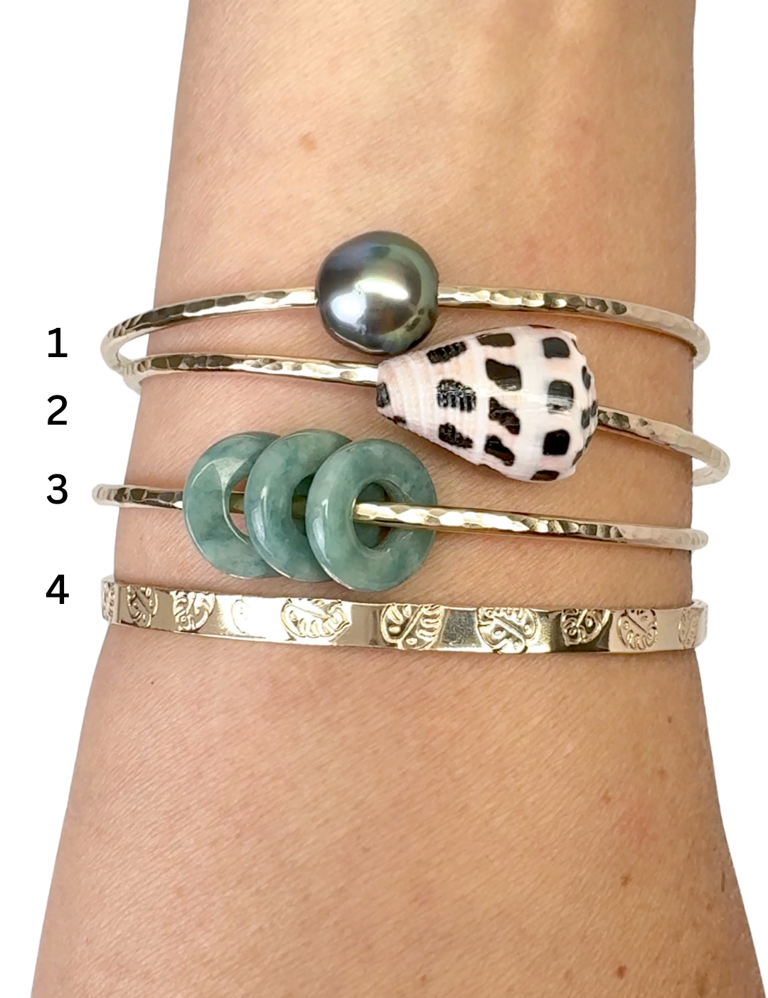 7.75” 14k GF Bangles – Aloha Bangles