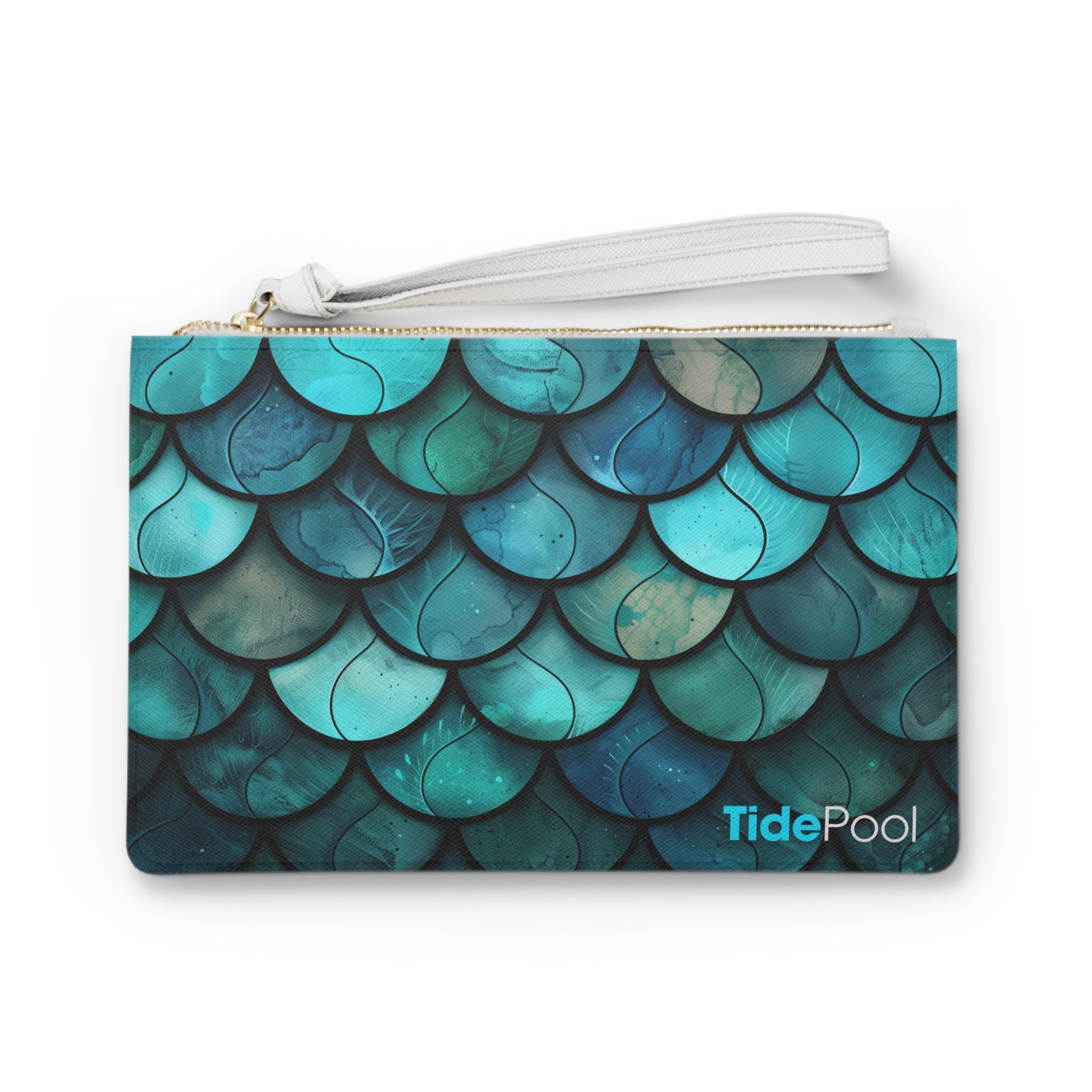 Coastal Clutch Bag - Aurora Ripple