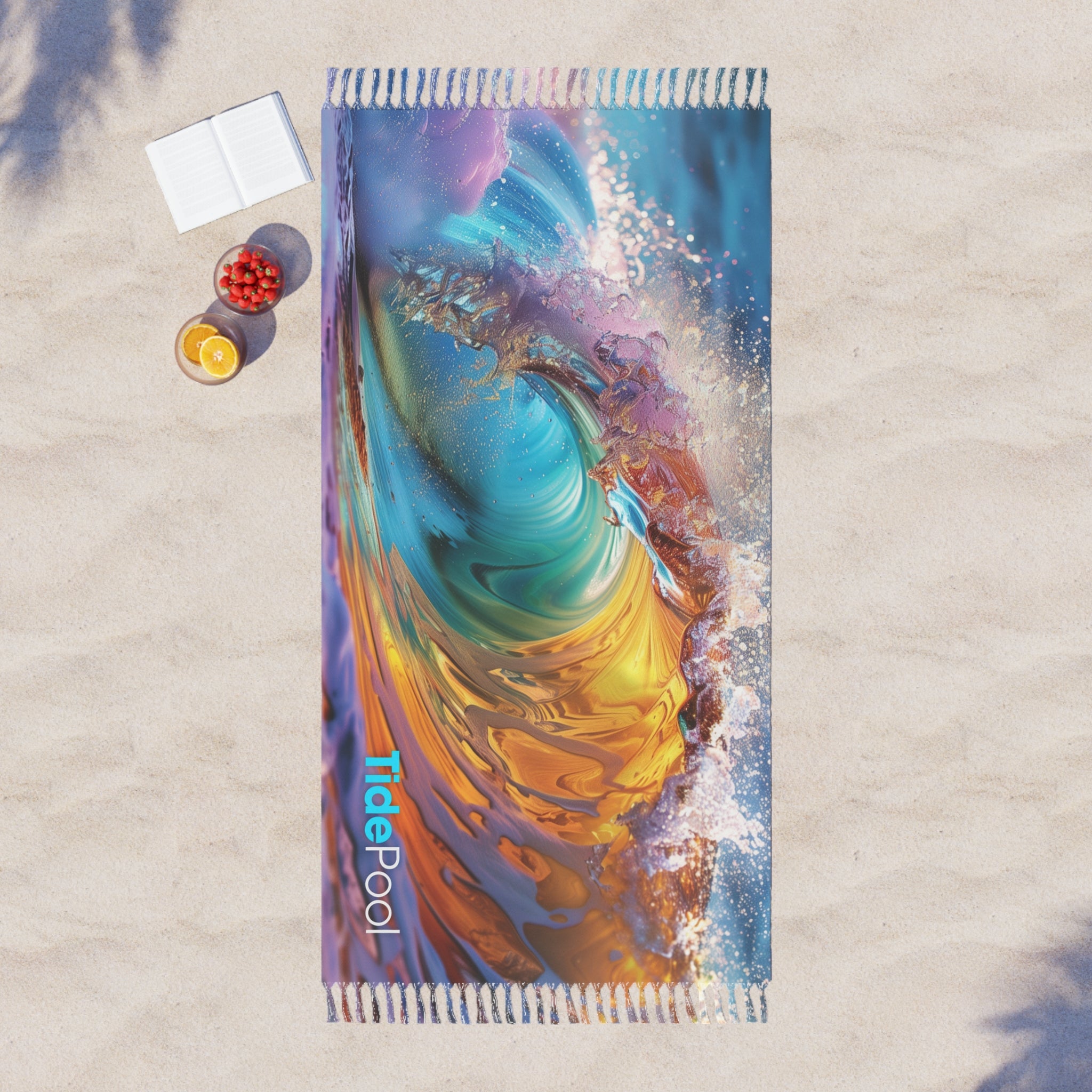 Boho Beach Towel - Rainbow Bay