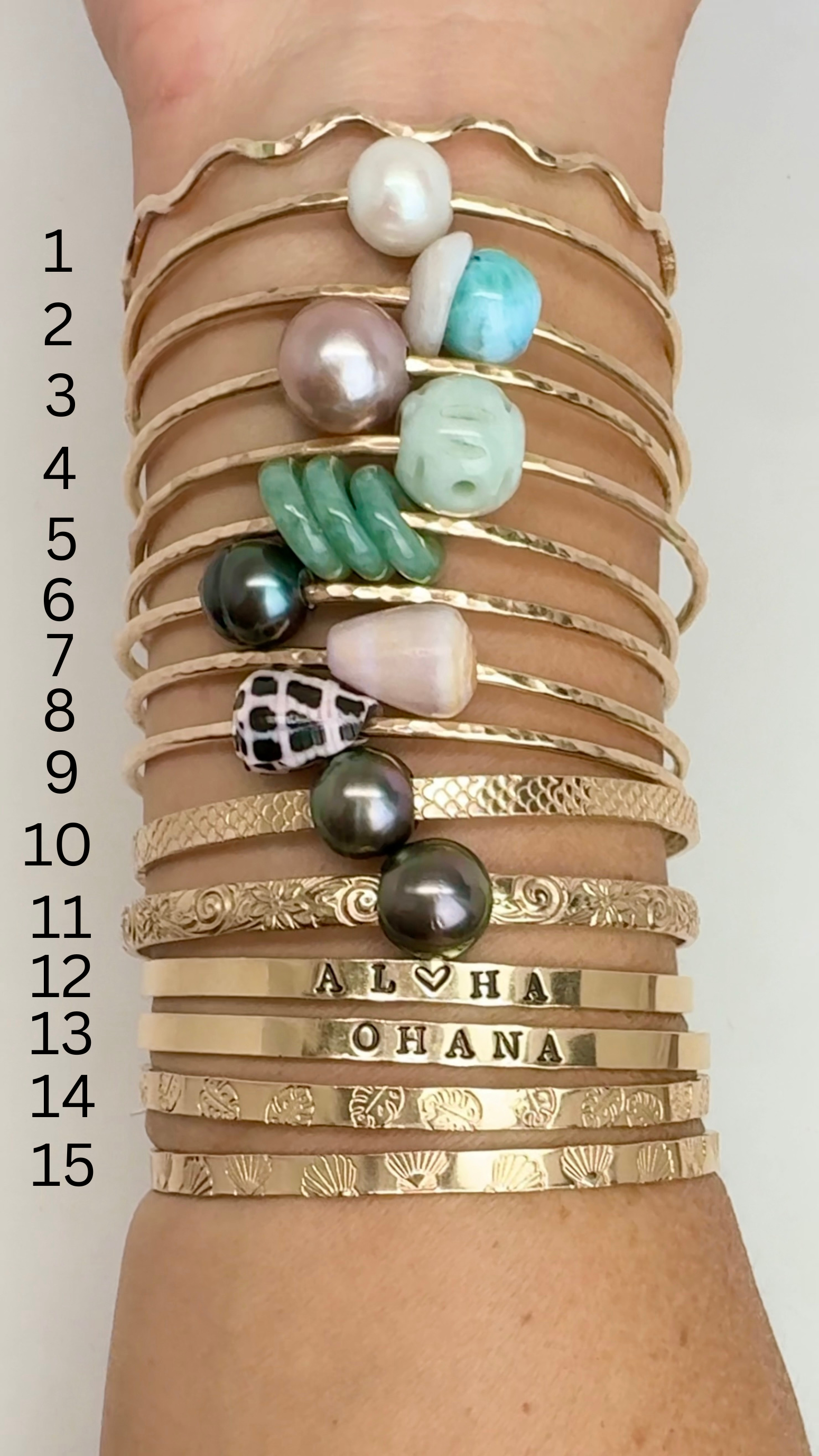 7.5” 14k GF Bangles