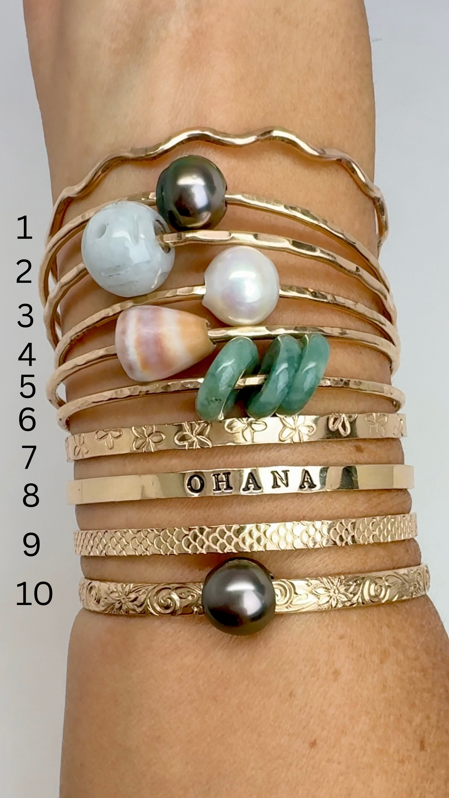 7.25” 14k GF Bangles