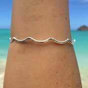 Ocean Waves Bangle Bracelet
