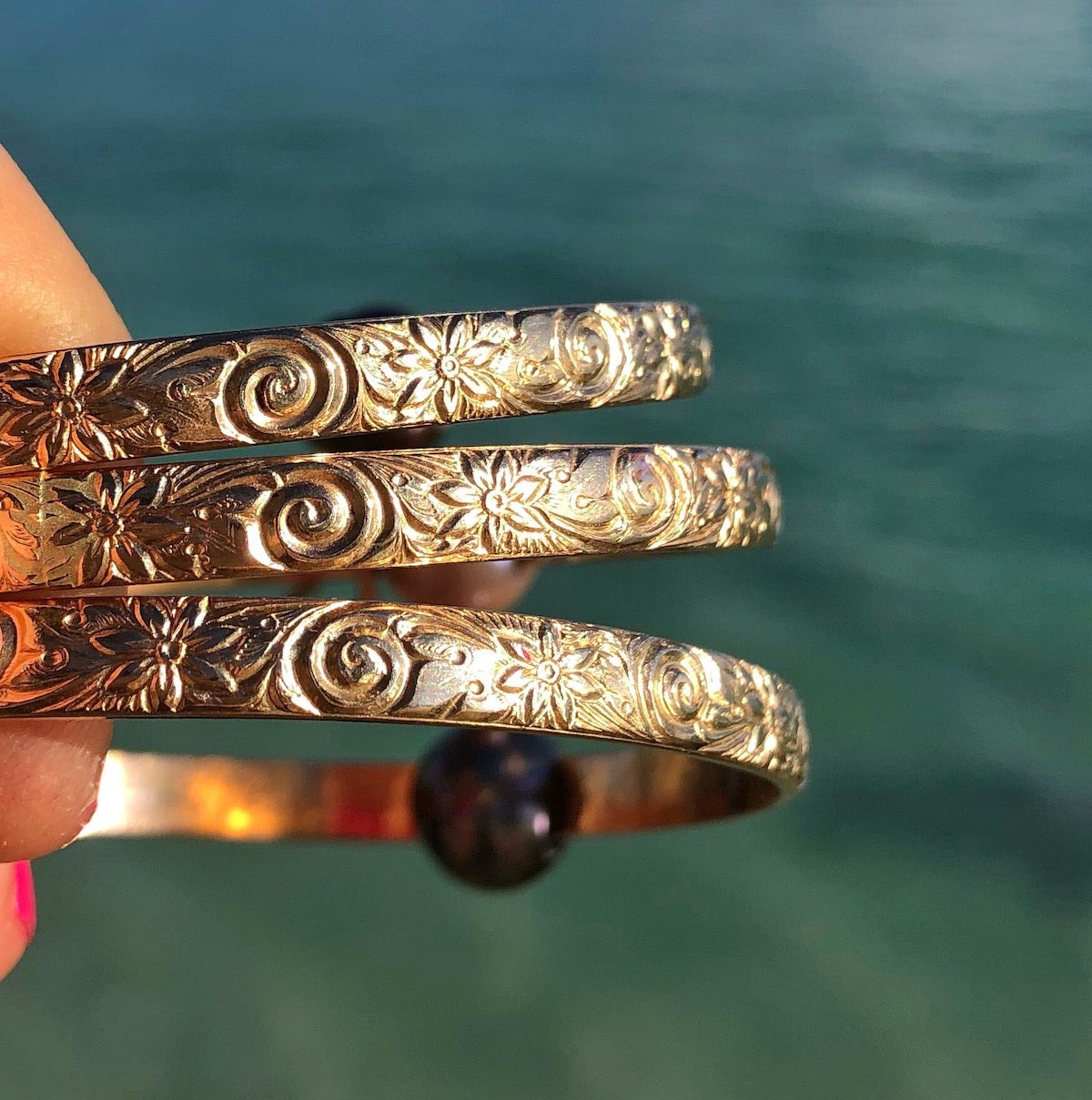 Hawaiian Heirloom 5mm Bangle Bracelet