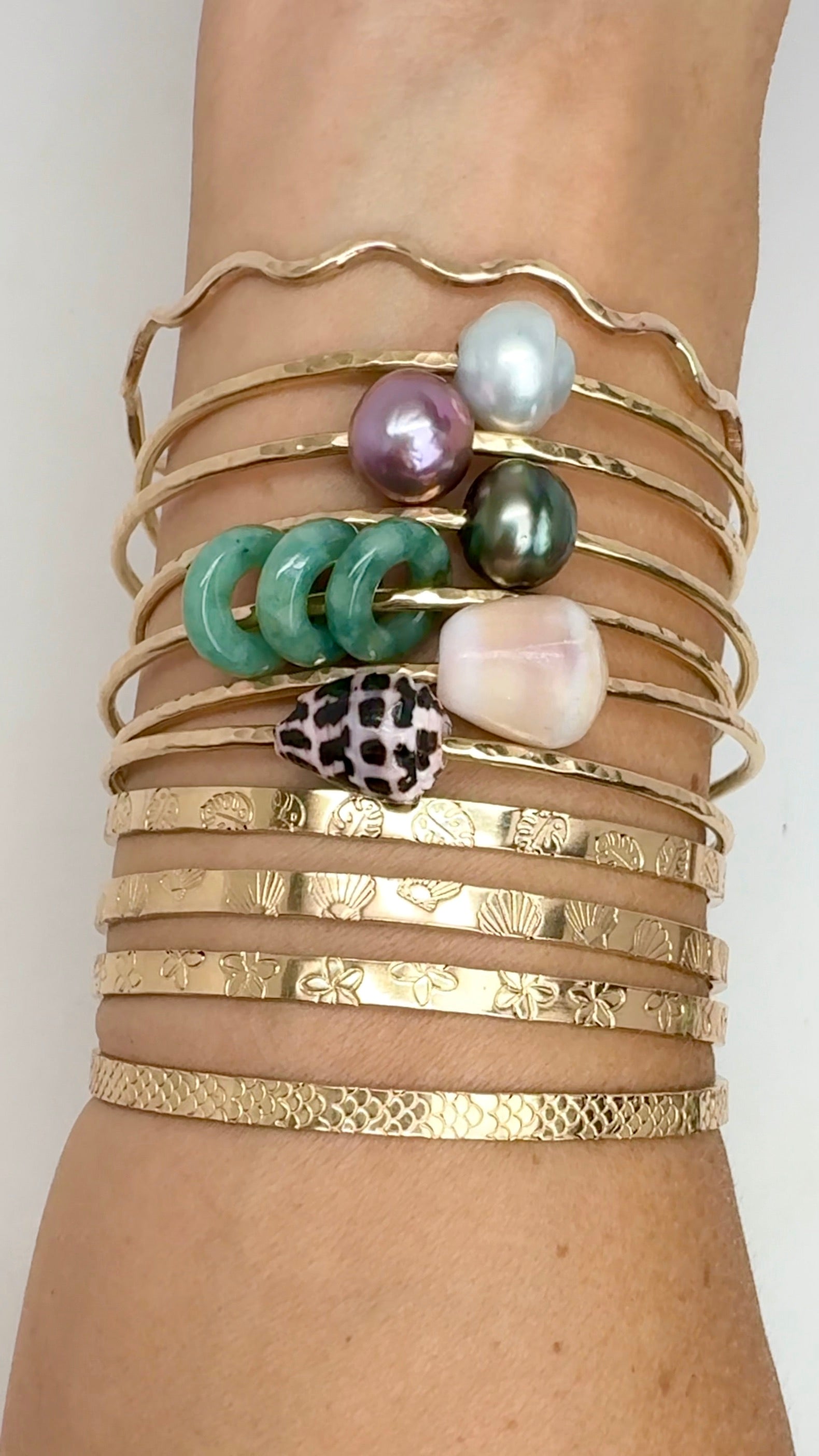 7.75” 14k GF Bangles