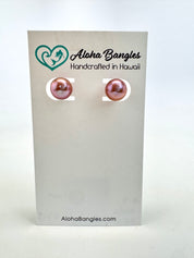 Pink Edison Studs #3