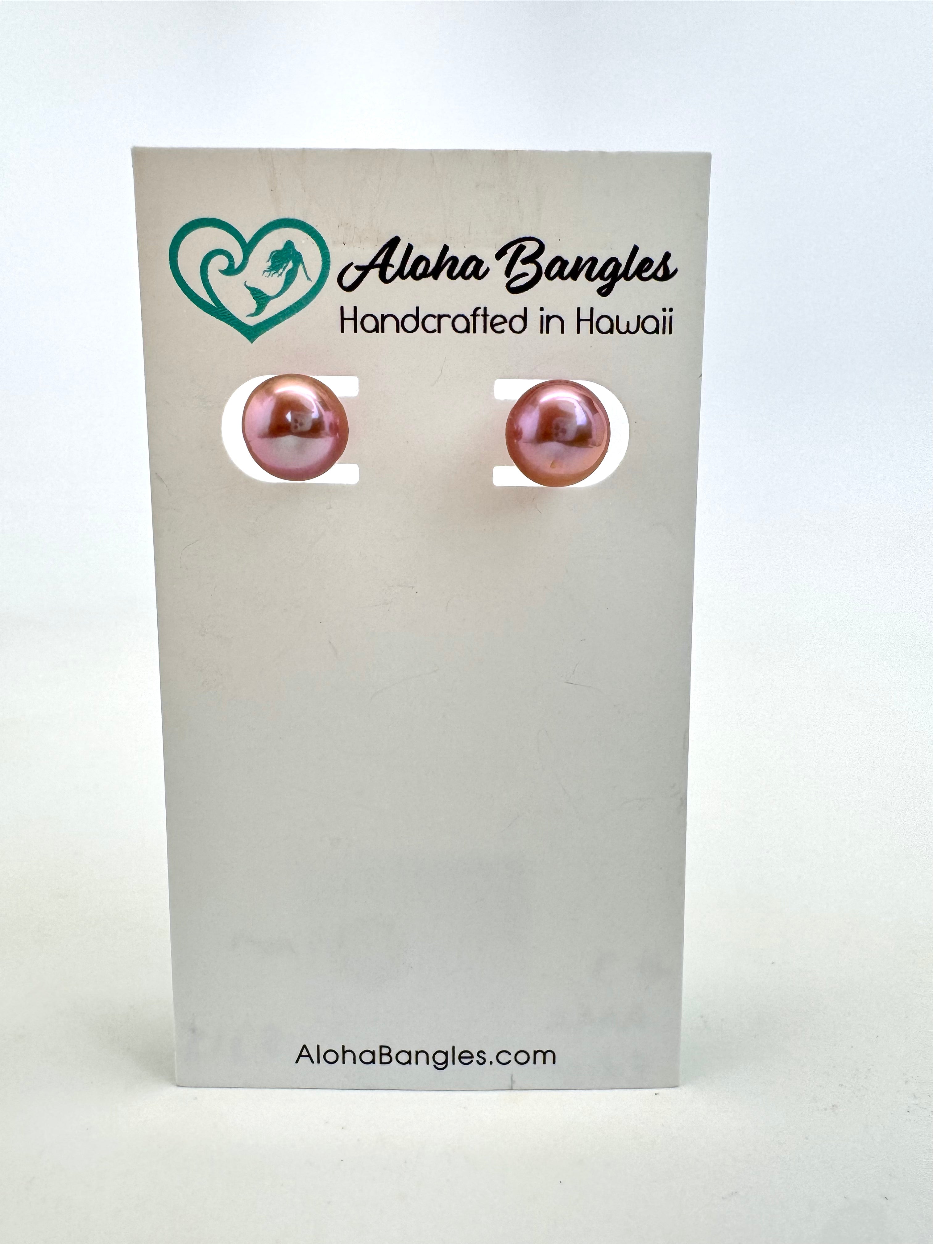 Pink Edison Studs #3