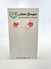 Pink Edison Studs #2