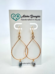 Tahitian Keshi Teardrop Earrings