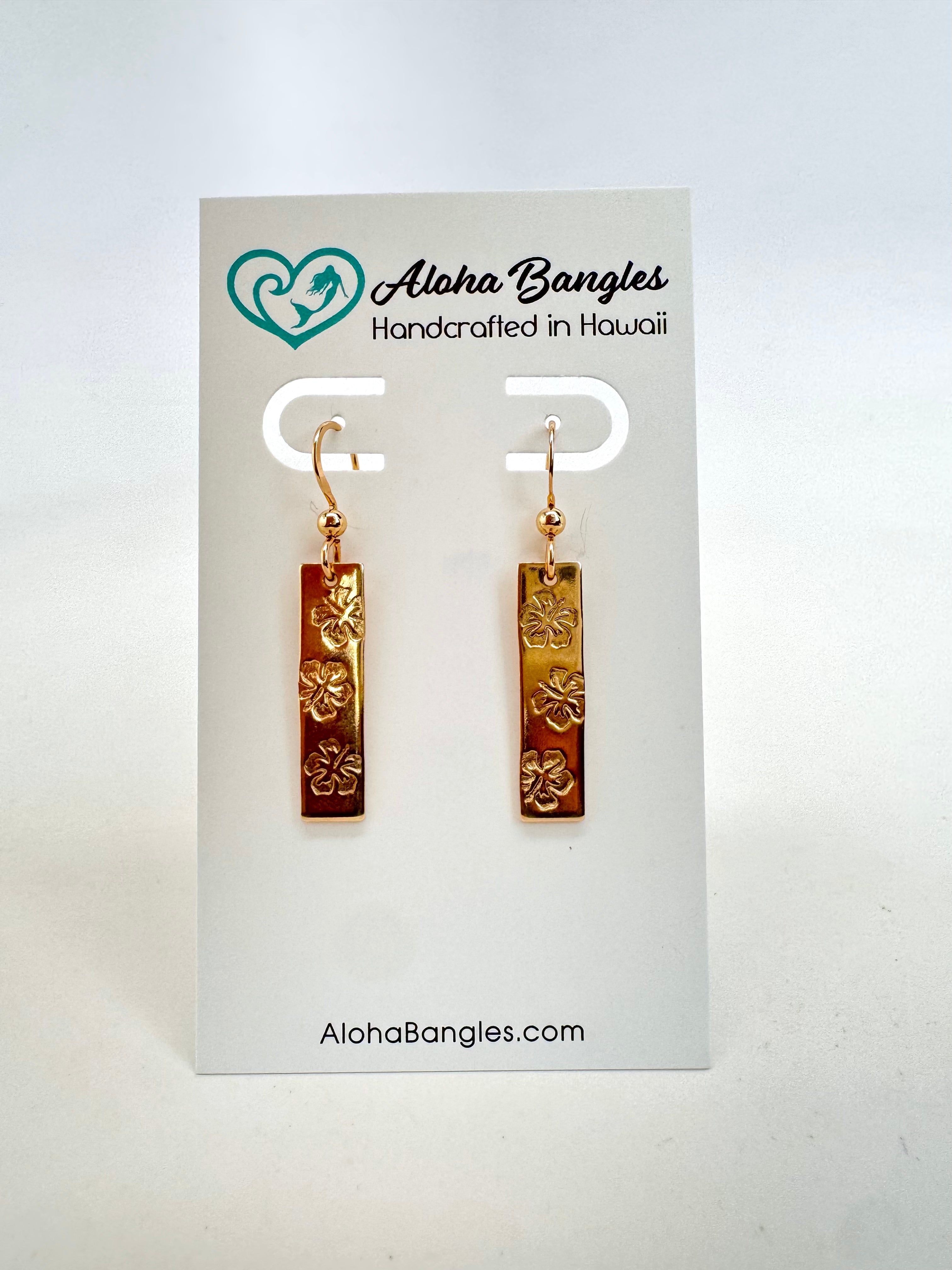 Hibiscus Bar Earrings