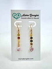 Purple Edison Keshi Dangle Earrings