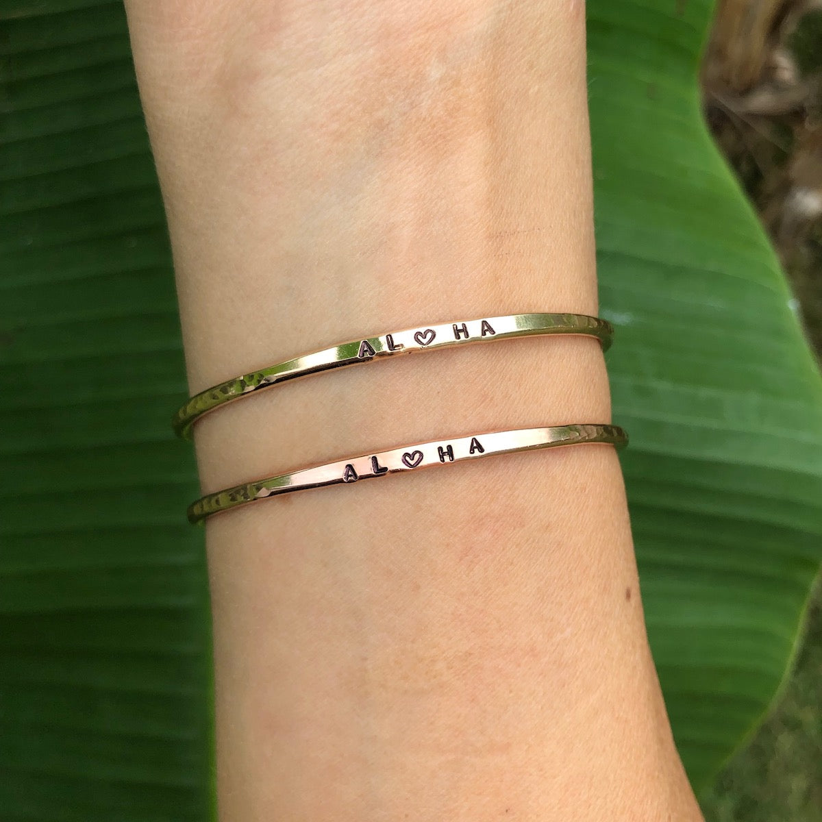 Aloha Love Bangle Bracelet