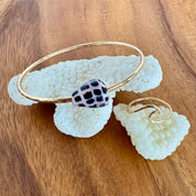 Cone Shell Bangle & Wave Ring Bundle