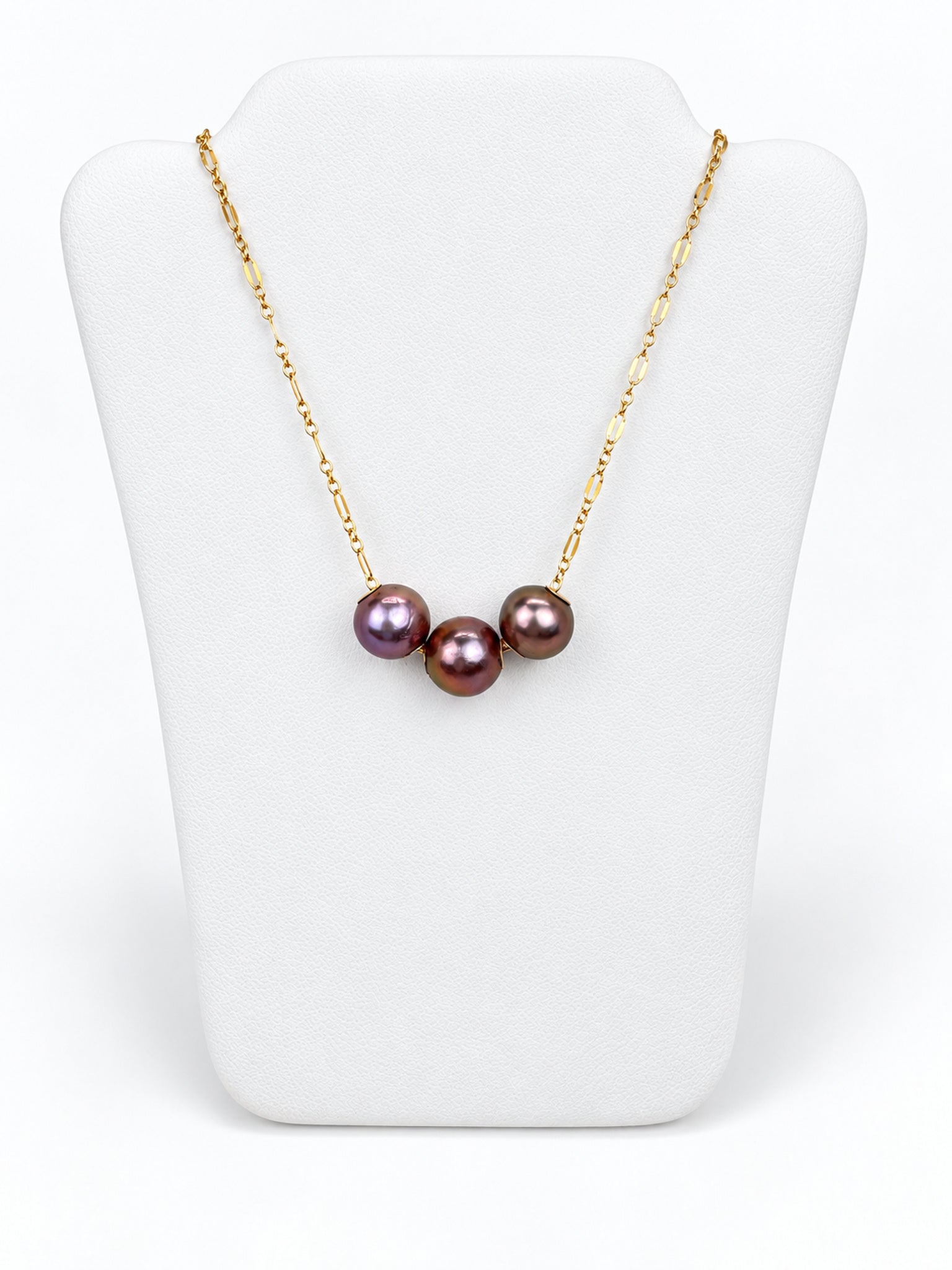 AfterGlow Edison Triple Pearl Floater Necklace