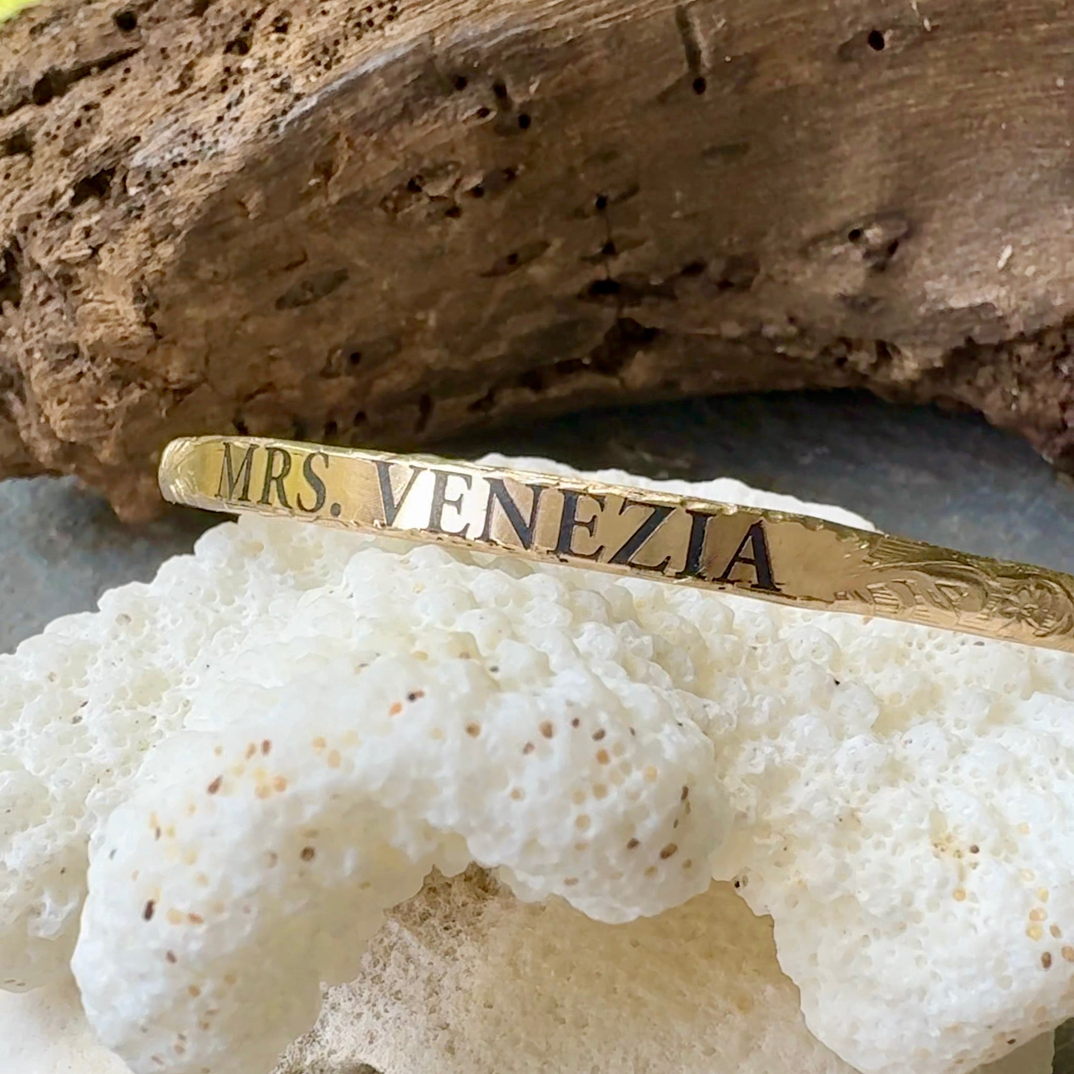 Custom Engraved Hawaiian Heirloom Bangle Bracelet