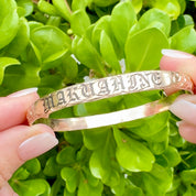 Custom Engraved Hawaiian Heirloom Bangle Bracelet