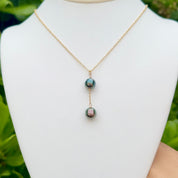 Rikitea Tahitian Pearl Lariat Necklace