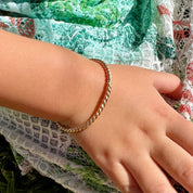 Children's Custom Twisted Mermaid Bangle Bracelet