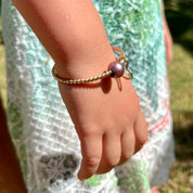 Children's Custom Twisted Mermaid Bangle Bracelet