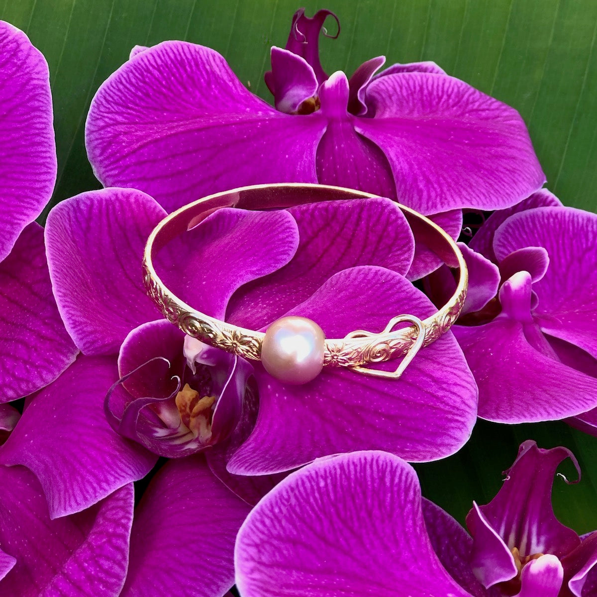 Hawaiian Heirloom 5mm Bangle Bracelet