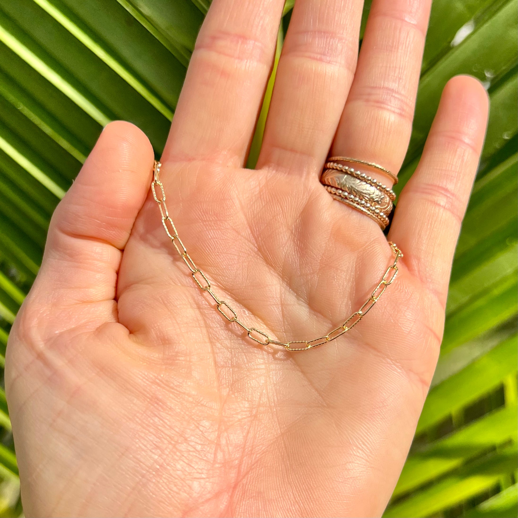 Sparkly Paper Clip Chain