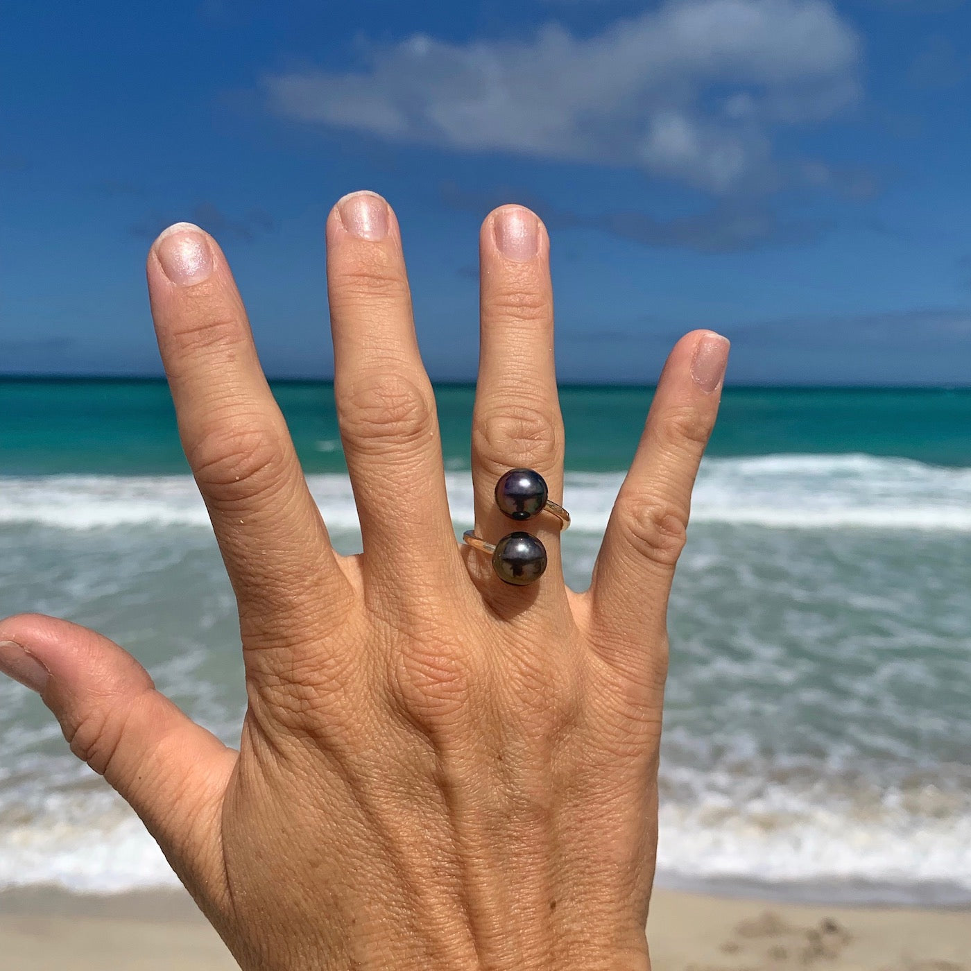 Tahitian Pearl Bubble Ring