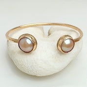 Tropical Gangster - Pink Edison Bezeled Cuff Bracelet