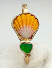 Tropical Gangster - Island Time Piece Bezeled Cuff Bracelet