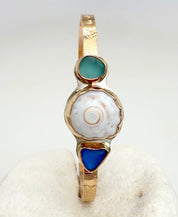 Tropical Gangster - Lagoon Luxe Bezeled Cuff Bracelet