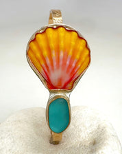 Tropical Gangster - Island Time Piece Bezeled Cuff Bracelet