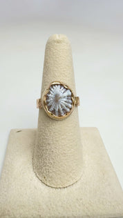 Tropical Gangster - White Opihi Bezeled Ring