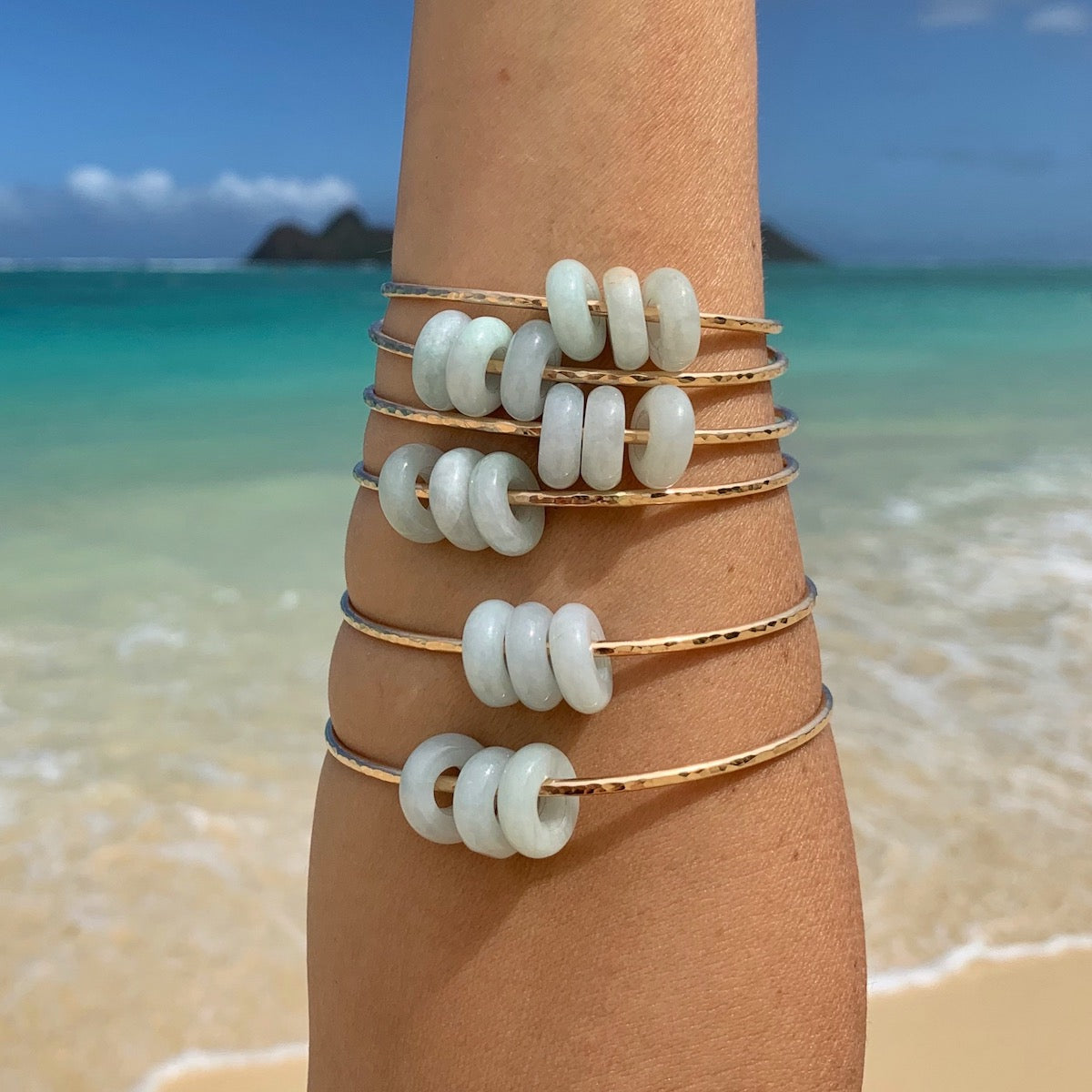 Lucky Jade Trio Bracelet