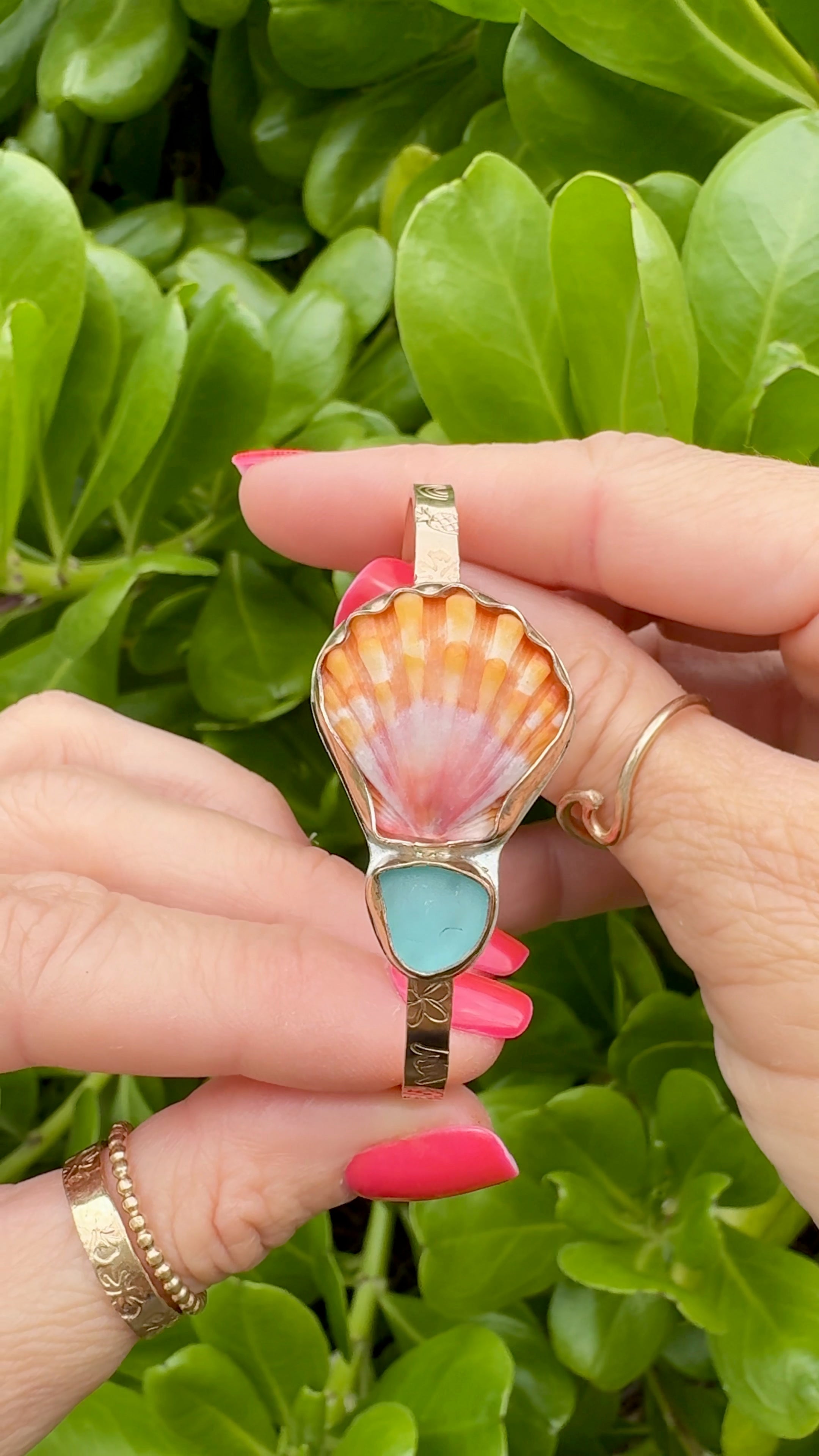 Tropical Gangster - Island Time Piece Bezeled Cuff Bracelet