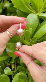 Tropical Gangster - Pink Edison Bezeled Cuff Bracelet