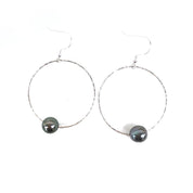 Tahitian Pearl Hoop Earrings