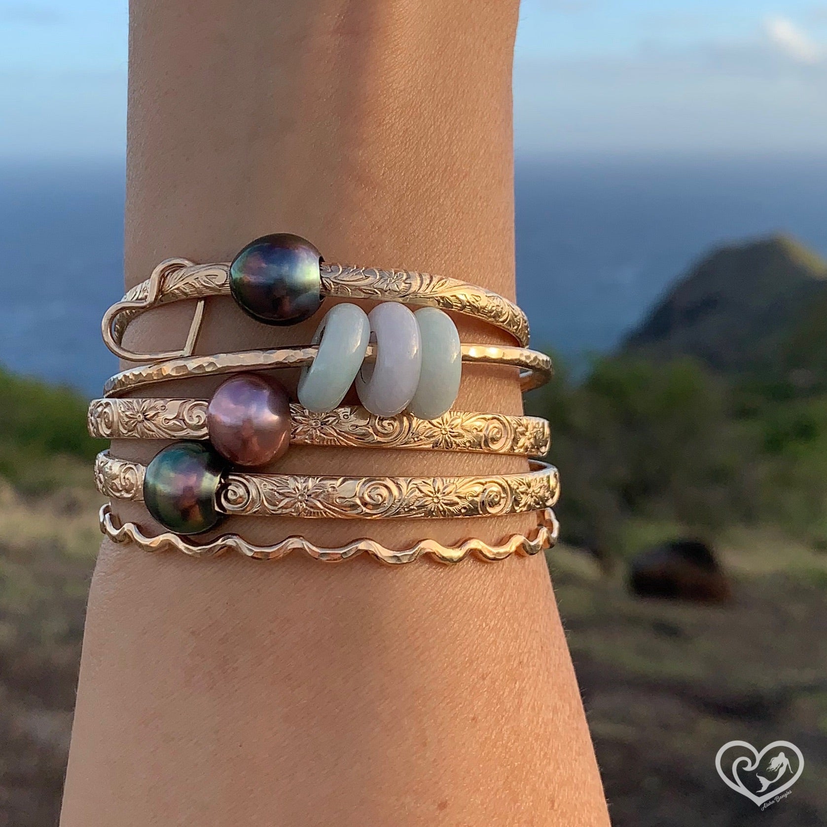 Lucky Jade Trio Bracelet