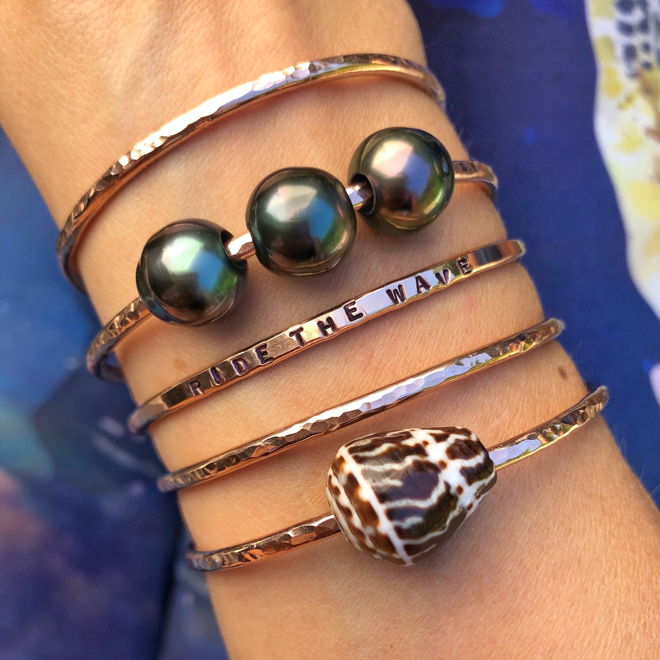 Tahitian Pearl Bangle Bracelet
