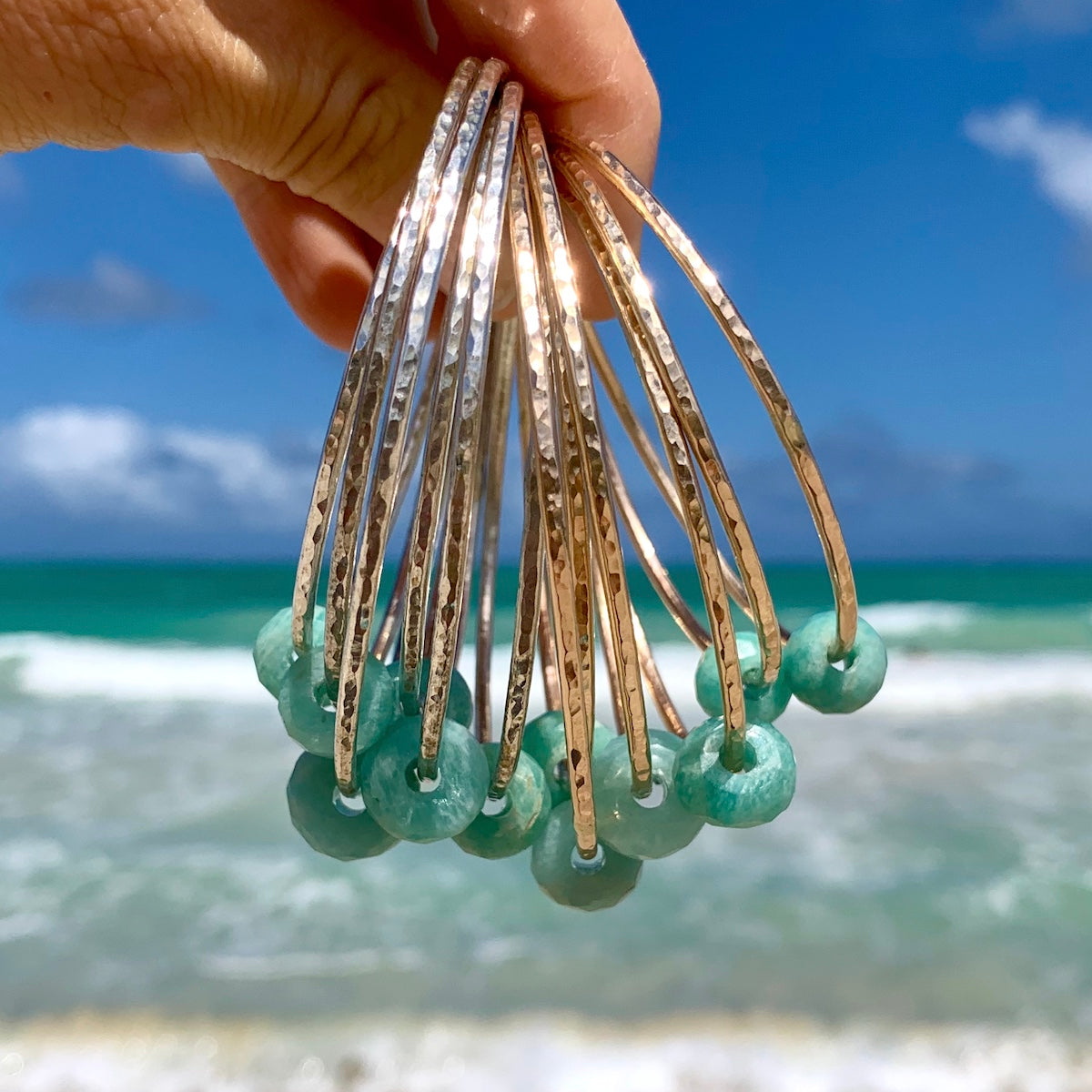 Amazonite Bangle Bracelet