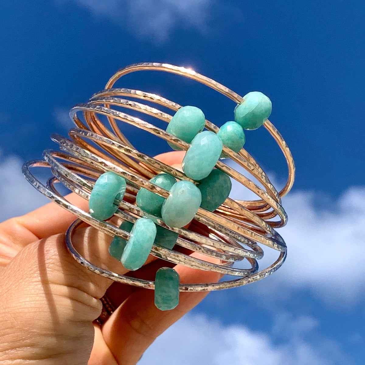 Amazonite Bangle Bracelet