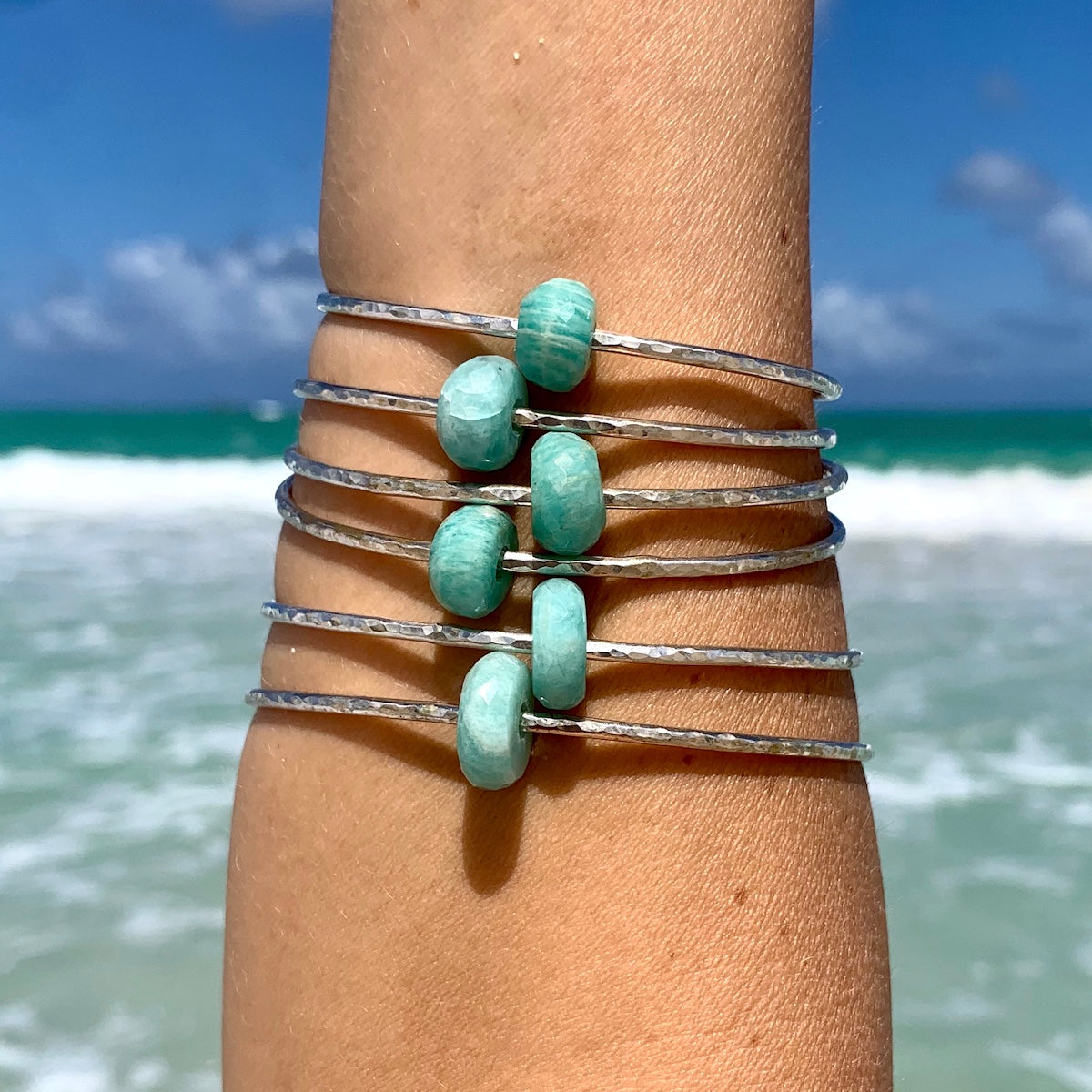 Amazonite Bangle Bracelet