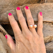 Pink Edison Pearl Cuff Ring