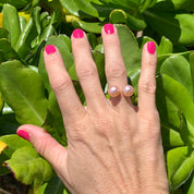 Pink Edison Pearl Cuff Ring