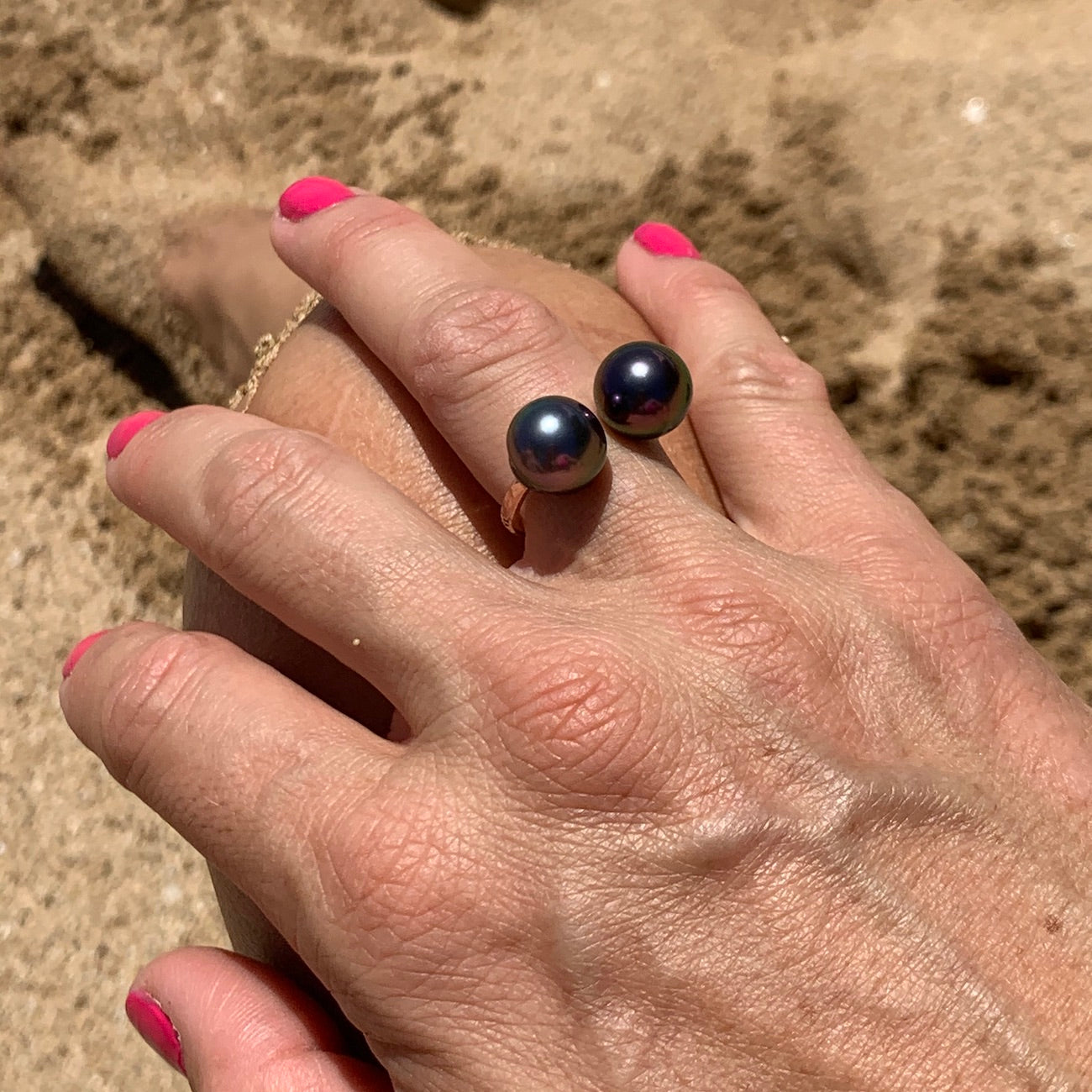 Tahitian Pearl Cuff Ring