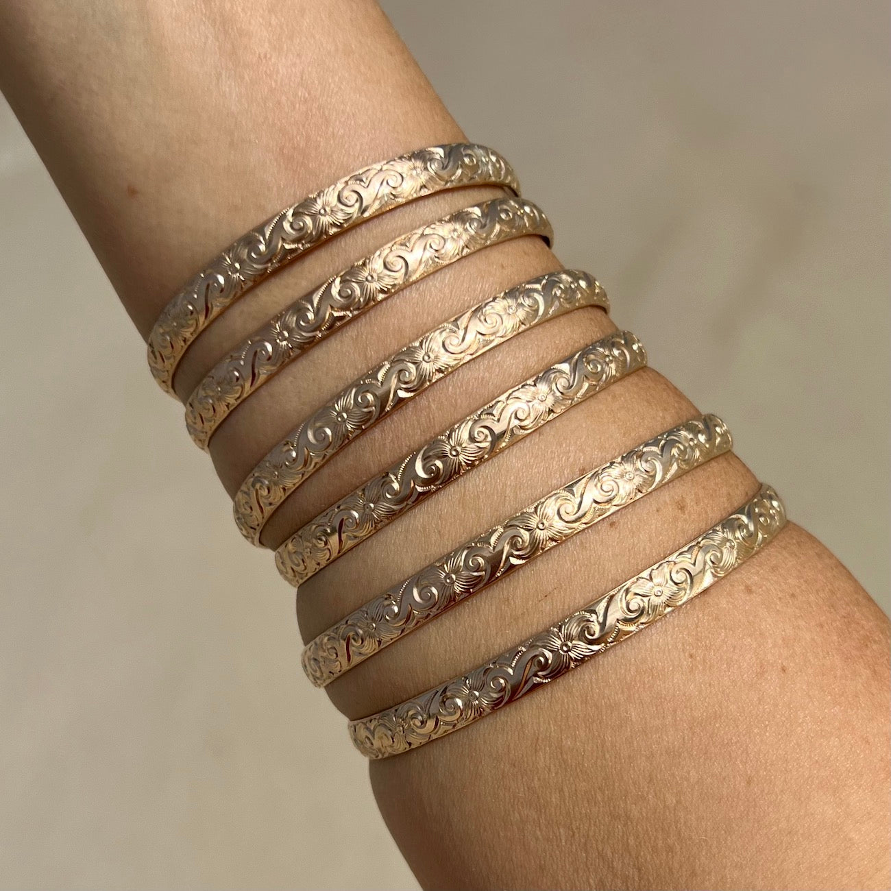 Hawaiian Heirloom 6mm Bangle Bracelet – Aloha Bangles