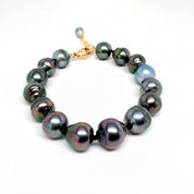 Tahitian Pearl Knotted Bracelet - 7 ”