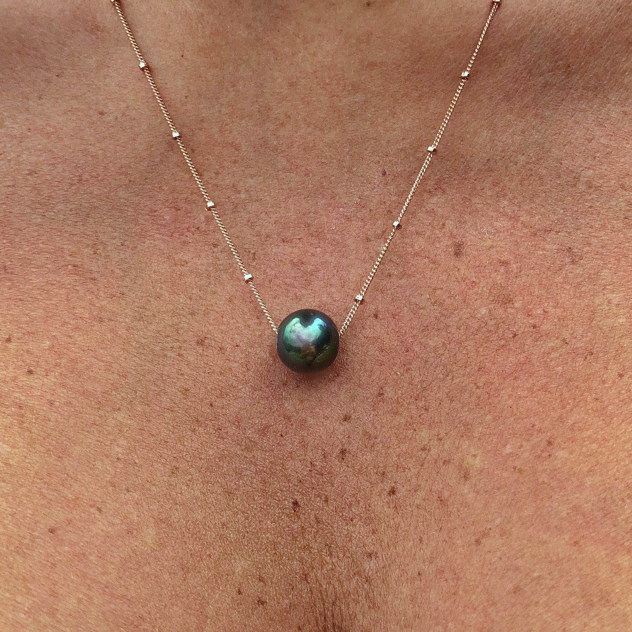 Tahitian Pearl Floater Necklace